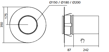 [12006032] SET RACCORD MURAL V3 D180
