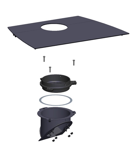 [12020008] S6-H 5650 SORTIE FUMEE VER+TABLETTES SUP