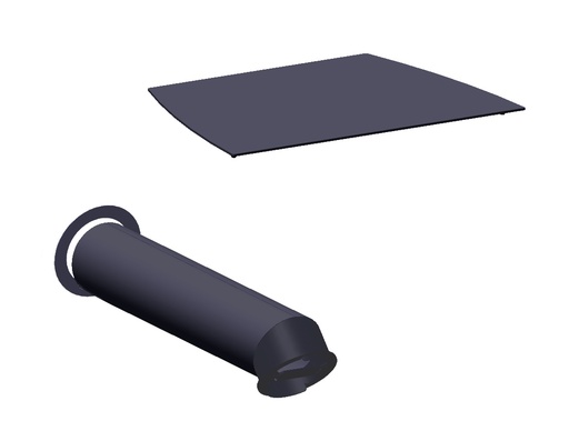 [12020009] S6-H 5650 SORTIE FUMEE HOR +TABLETTE SUP