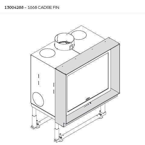 [13004288] CADRE FIN 4 CÔTÉS 1668