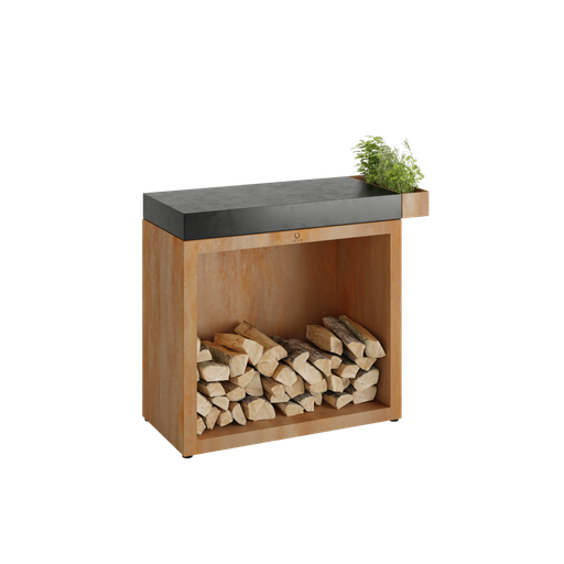 [BBS-90-CD] OFYR Butcher Block Storage 90 Corten Céramique Gris Anthracite